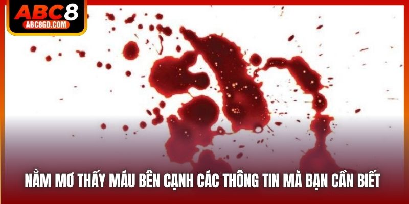 Nằm mơ thấy máu bên cạnh các thông tin mà bạn cần biết